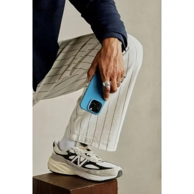 Cover Iphone 16 Pro Antimicrobial Silicone Case Decoded - Light Blue